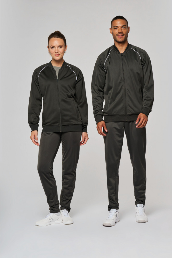 ProAct Zipped tracksuit top with piping [PA384]