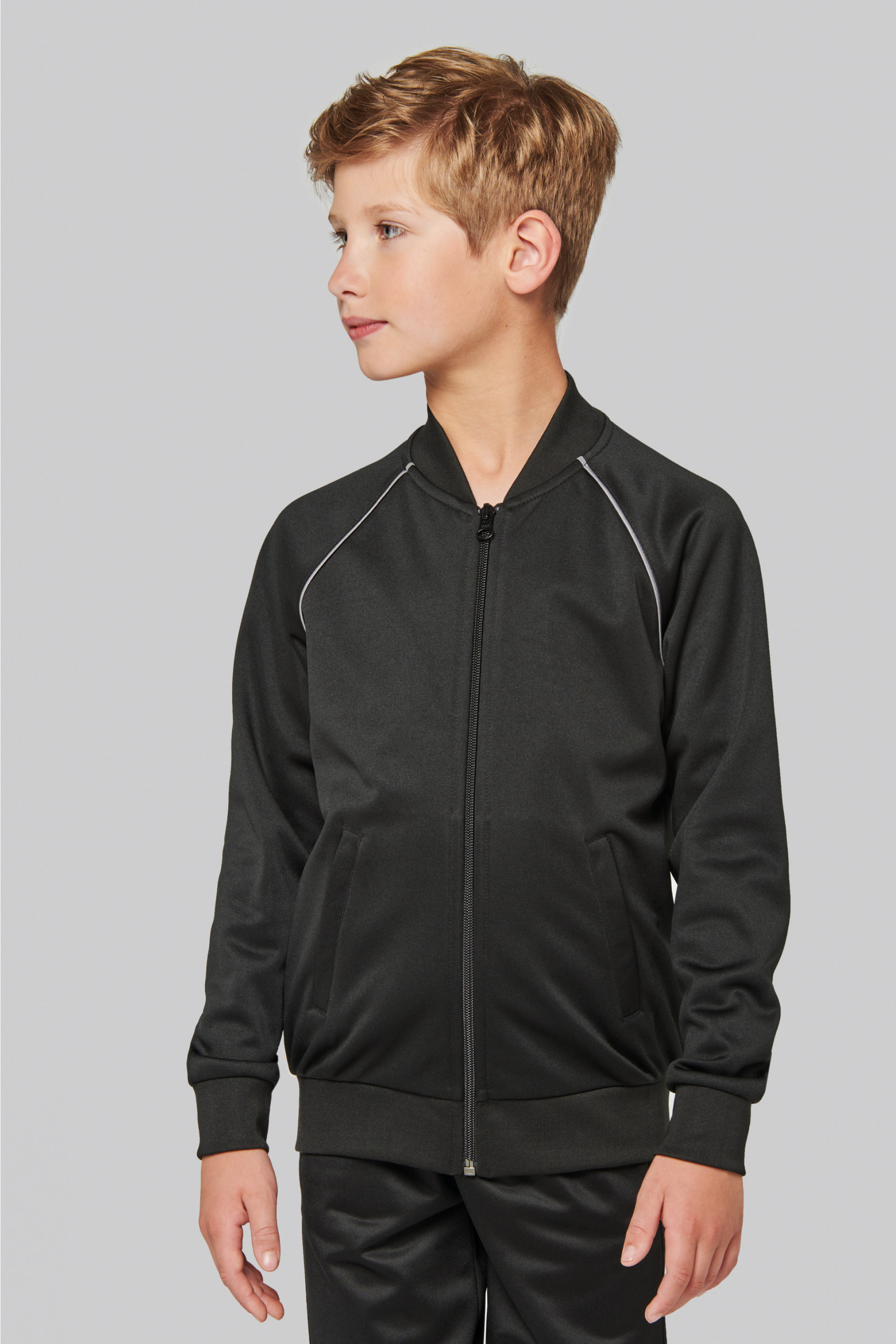 ProAct Zipped tracksuit top with piping [PA385]